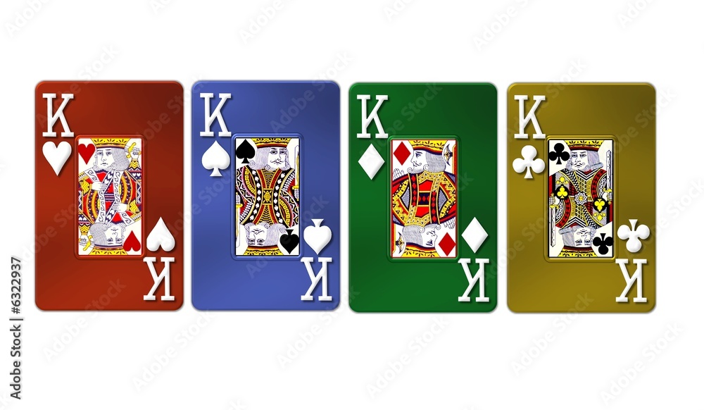 Obraz premium 4 könige metallic