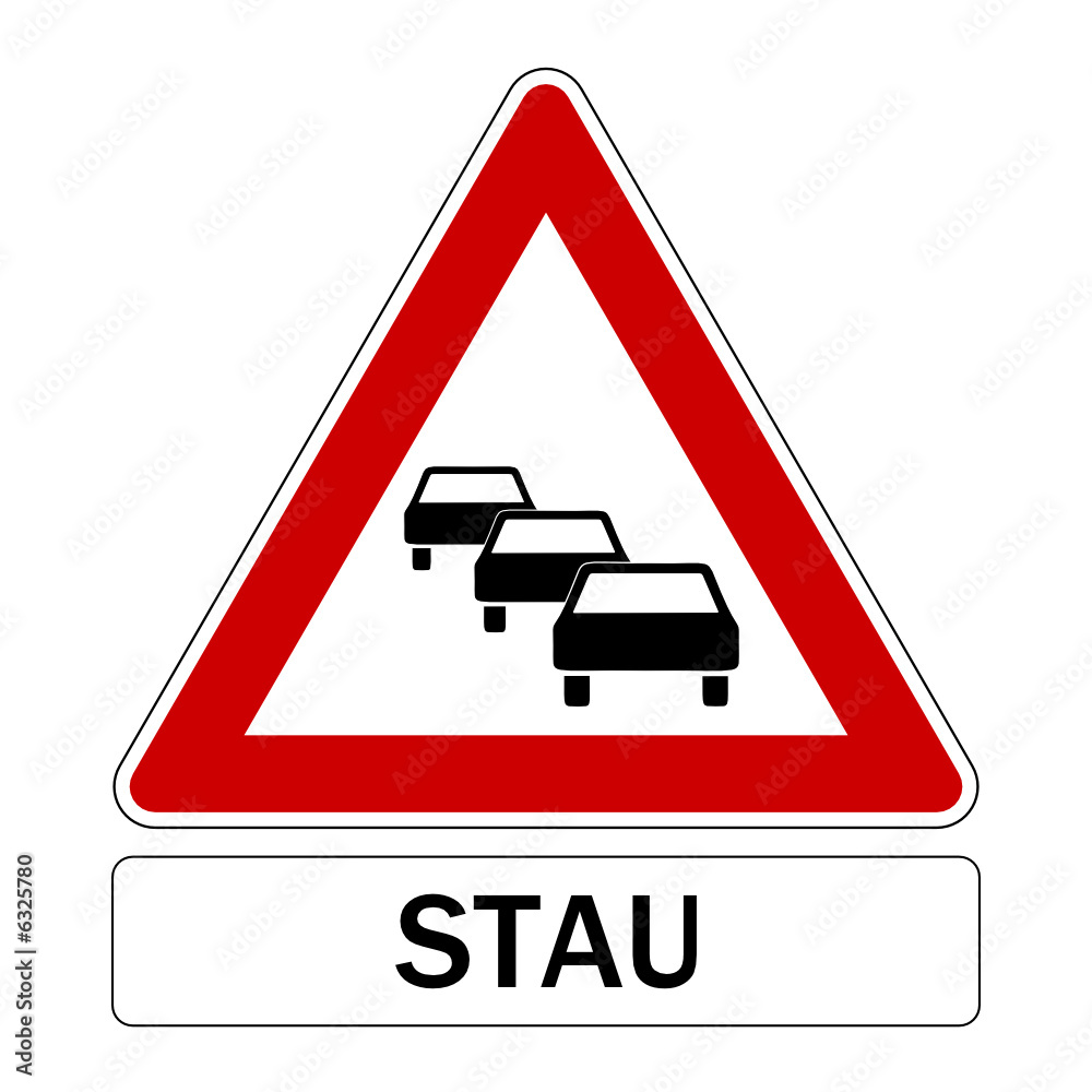 stau verkehrszeichen