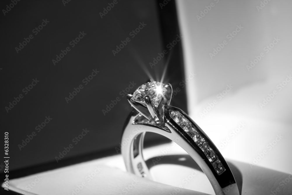 Diamond Engagement Ring Stock Photo Adobe Stock