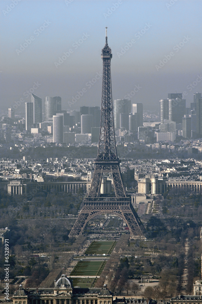 France, Paris: nice city view with Eiffel tower