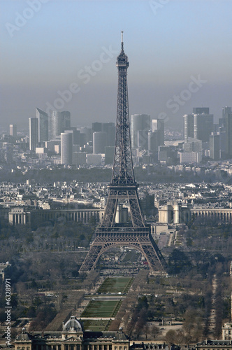 France, Paris: nice city view with Eiffel tower