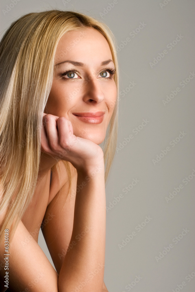 Portrait of beautiful blond girl