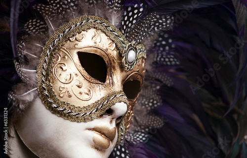 antique venezian female mask