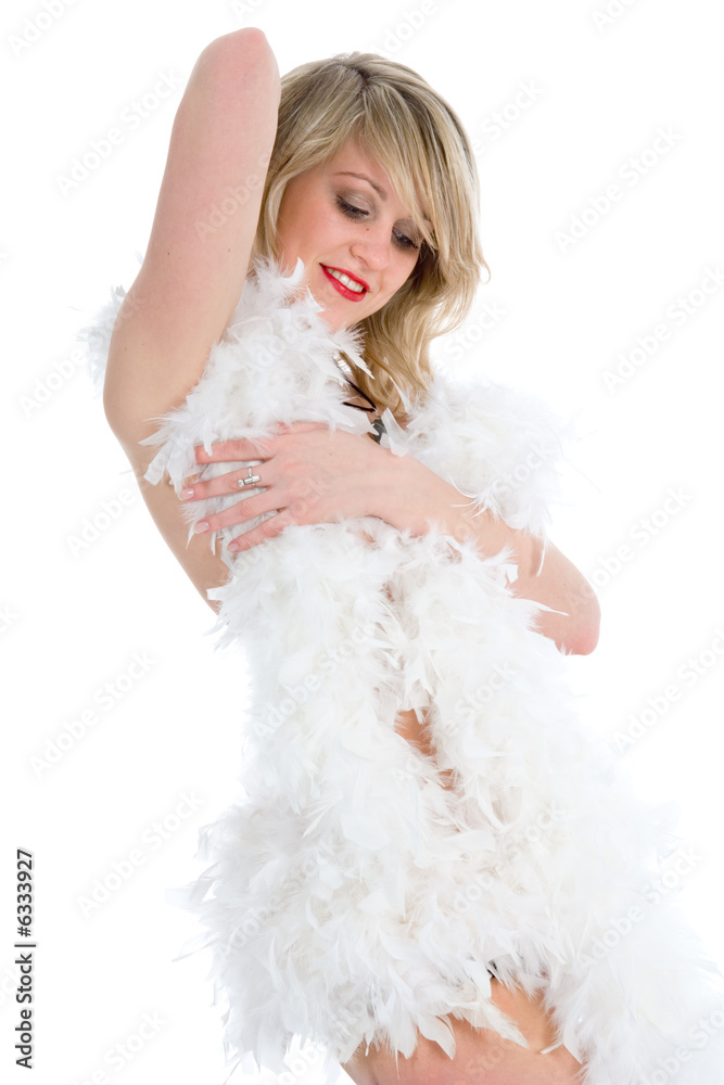 Beautiful sexual girl on white background Beautiful sexual girl on white background