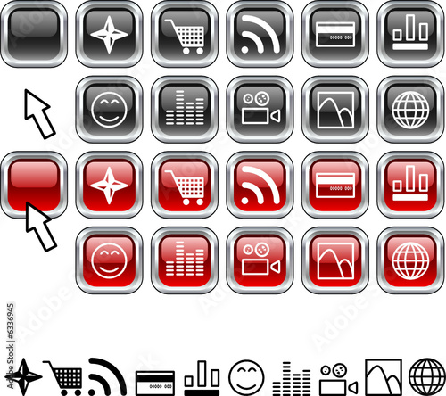 Set of icons.