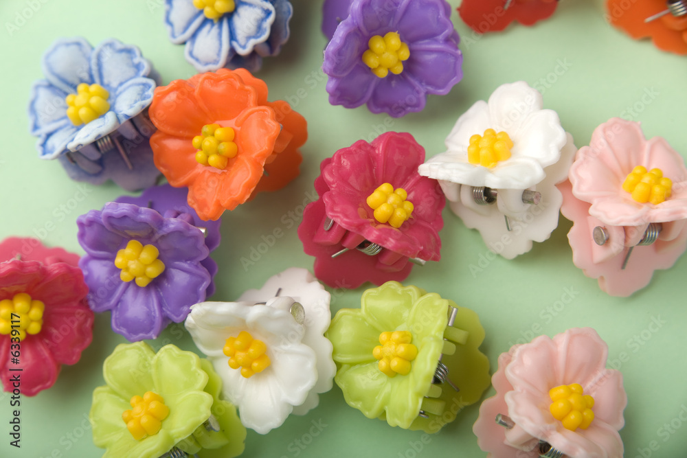 Floral hairpins Floral hairpins