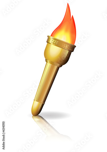 Torche olympique (reflet)
