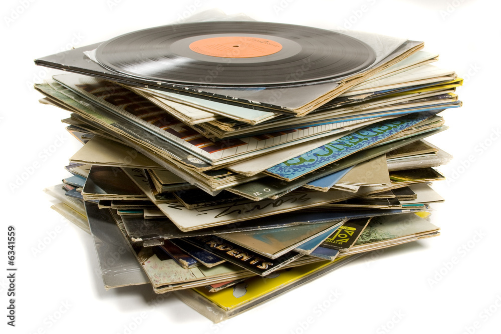 Fototapeta premium Industrie musicale : disques 33 tours