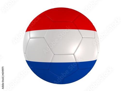 fußball mit niederländische flagge