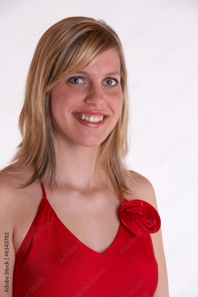 Frau in roten Kleid Frau in roten Kleid