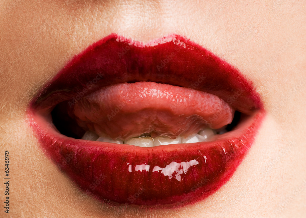 Obraz premium Red lips