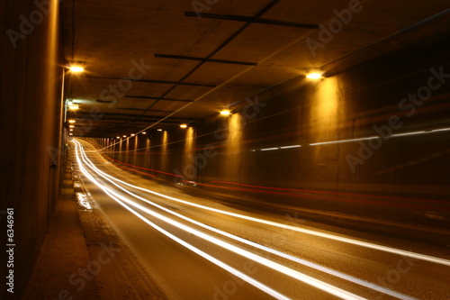 Tunnel at night