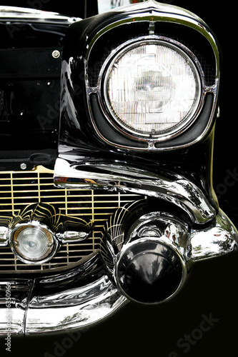 Vintage car. Close-up.