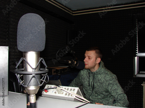 Dj in the studio photo