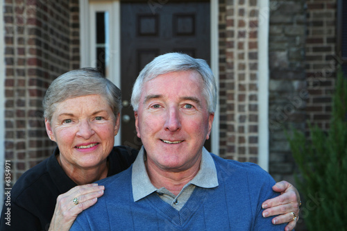 Happy Senior Couple smiling...