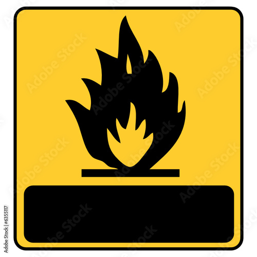 Brandgefahr - Schild