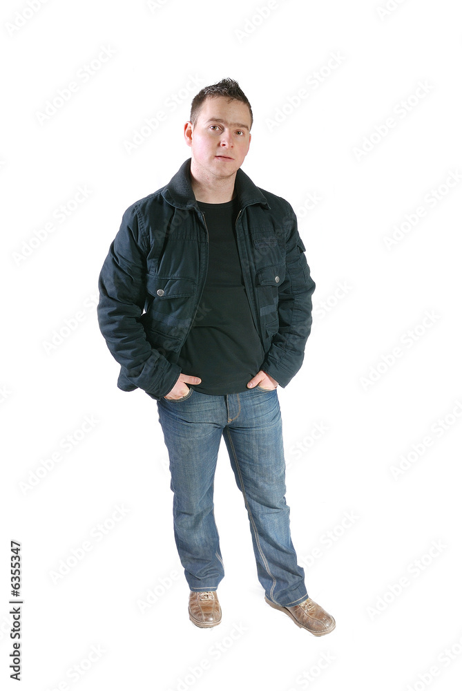 Casual friendly mant – isolated over a white background Casual friendly mant – isolated over a white background