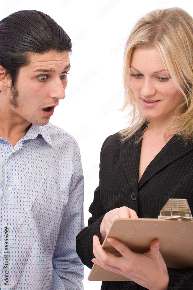 surprise in business concept with business people surprise in business concept with business people