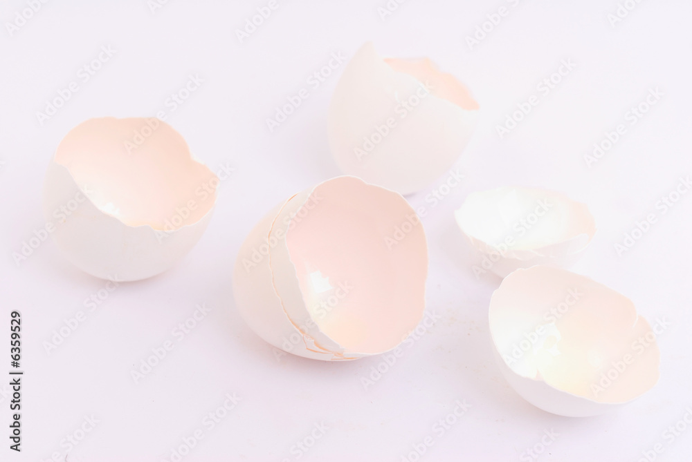 Photo of a Empty and cracked eggs shell . Photo of a Empty and cracked eggs shell .