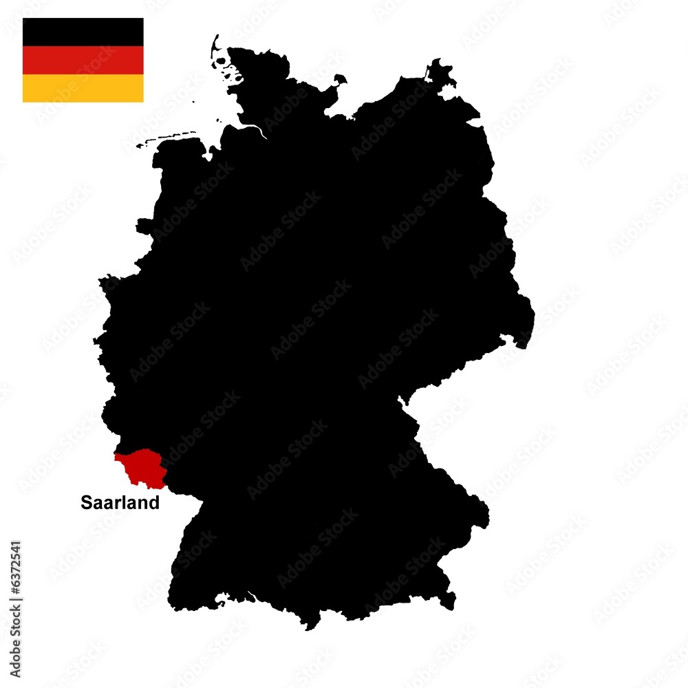 Fototapeta premium deutschland - bundesland baden saarland