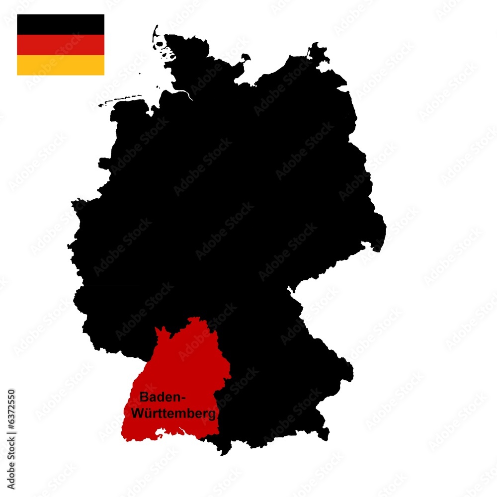 Obraz premium deutschland - bundesland baden württemberg