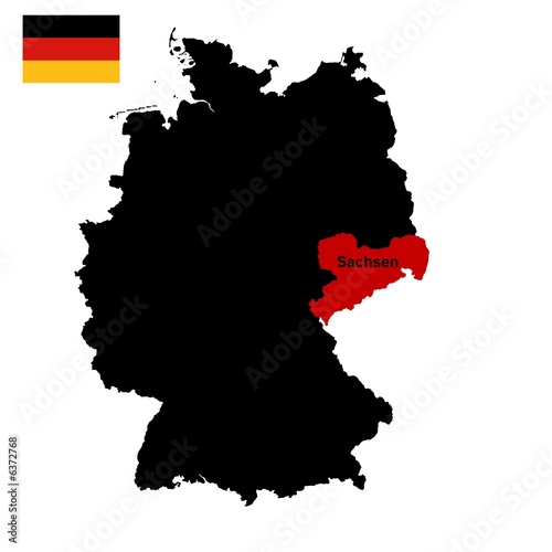 deutschland - bundesland sachsen