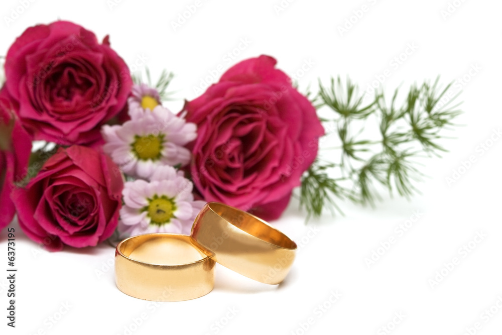 golden wedding rings with flower golden wedding rings with flower