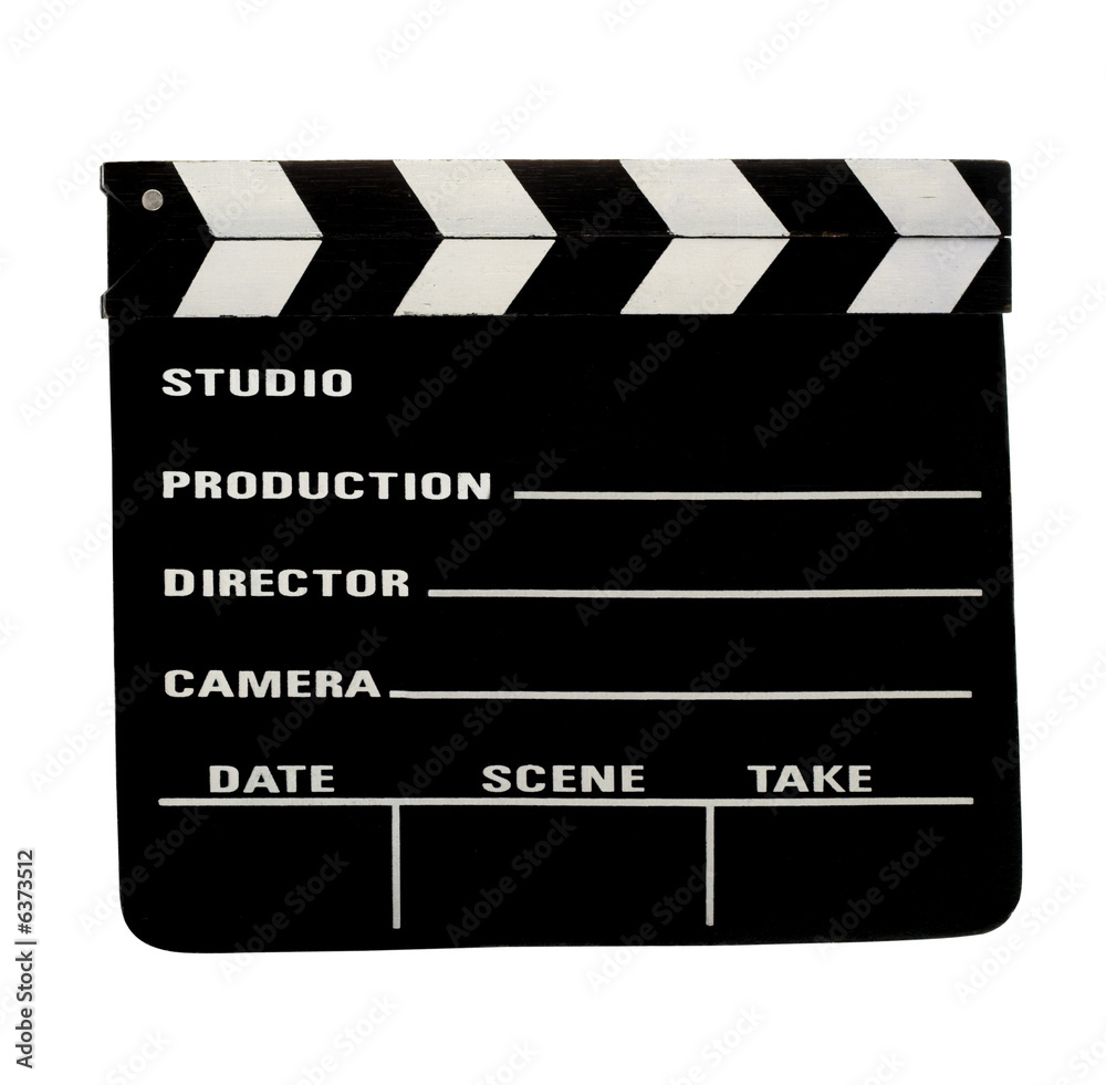 Obraz premium film clapperboard with clipping path