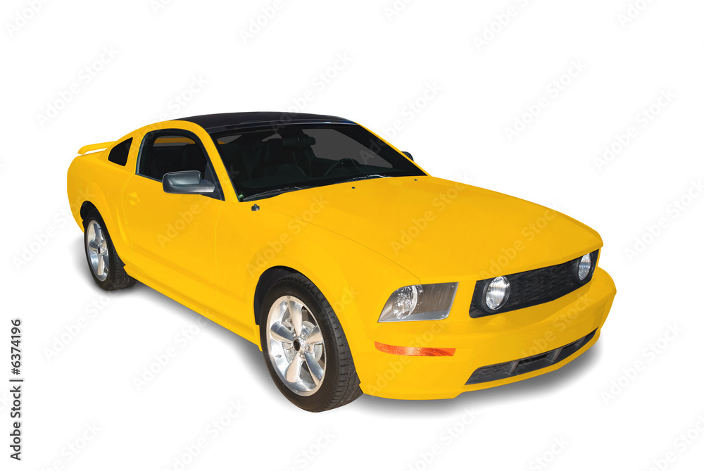 Obraz premium Yellow Sports Car
