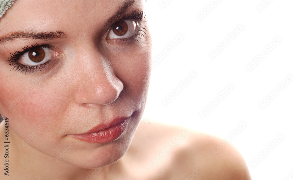 beautiful woman posing for a beauty concept