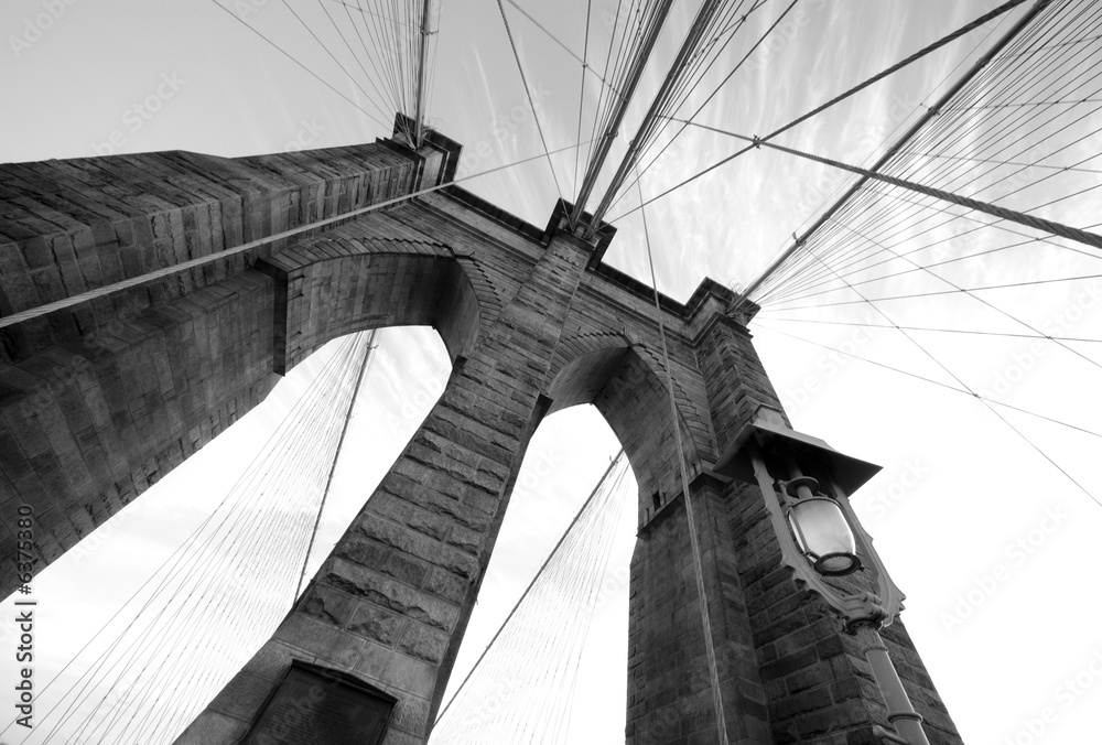 Fototapeta premium Brooklyn Bridge Wide Angle 3