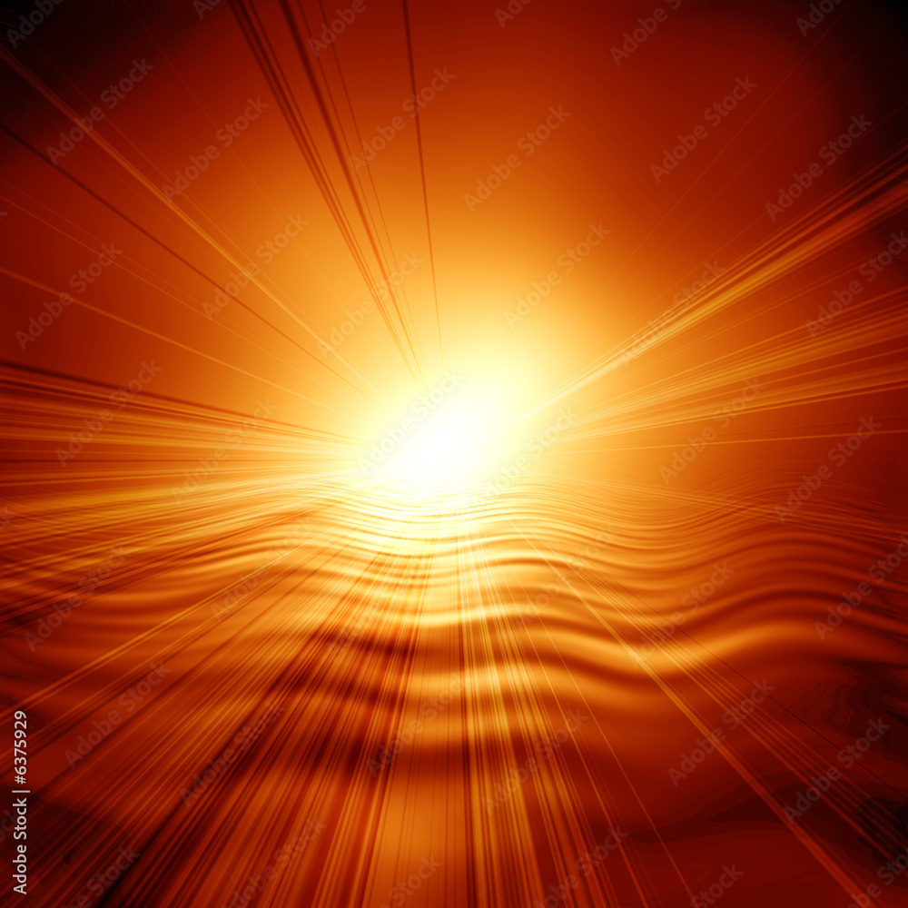 Obraz premium Glowing sunset