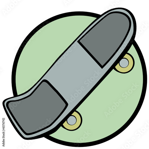 retro style skateboard