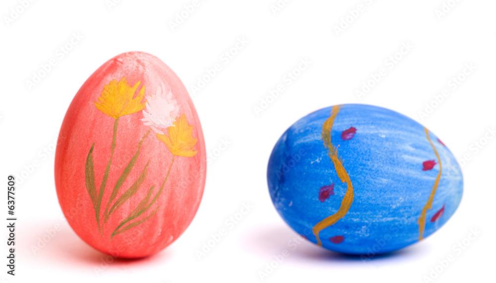Blue and red Blue and red
