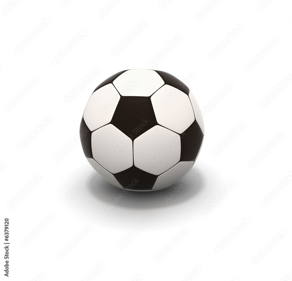 soccer ball on white background 3d image soccer ball on white background 3d image
