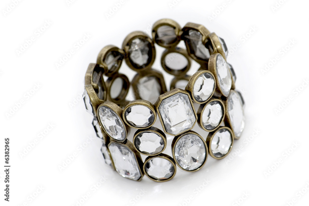 Beauty bracelet isolated on white Beauty bracelet isolated on white