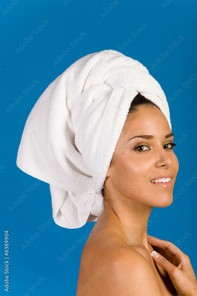 Beautiful woman in day spa Beautiful woman in day spa