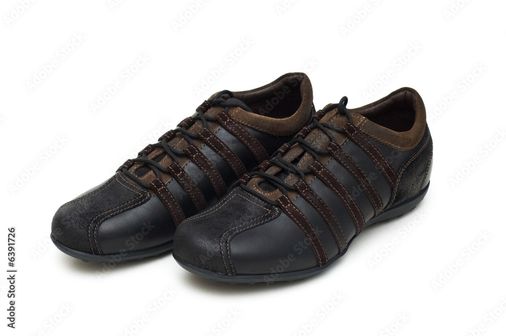 Sport shoes isolated on the white background Sport shoes isolated on the white background