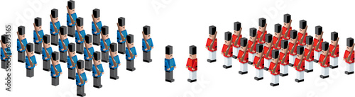Toy soldiers illustration