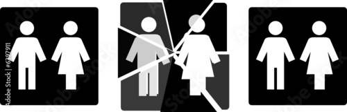 Divorce vector illustration