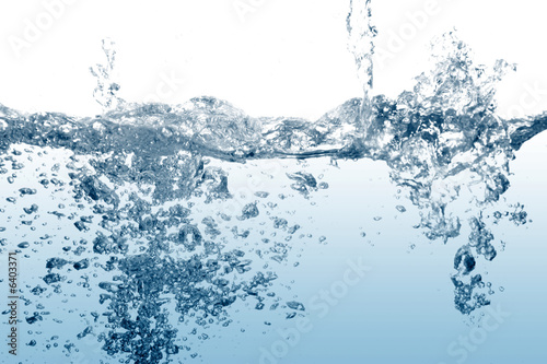 The abstract water splash background