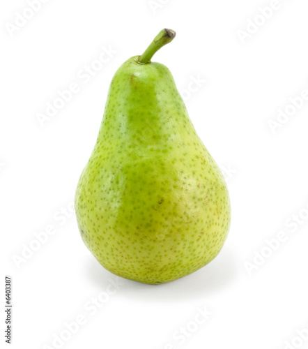 gree pear isolated over white