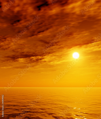 Fototapeta Naklejka Na Ścianę i Meble -  wonderful sunset over the sea