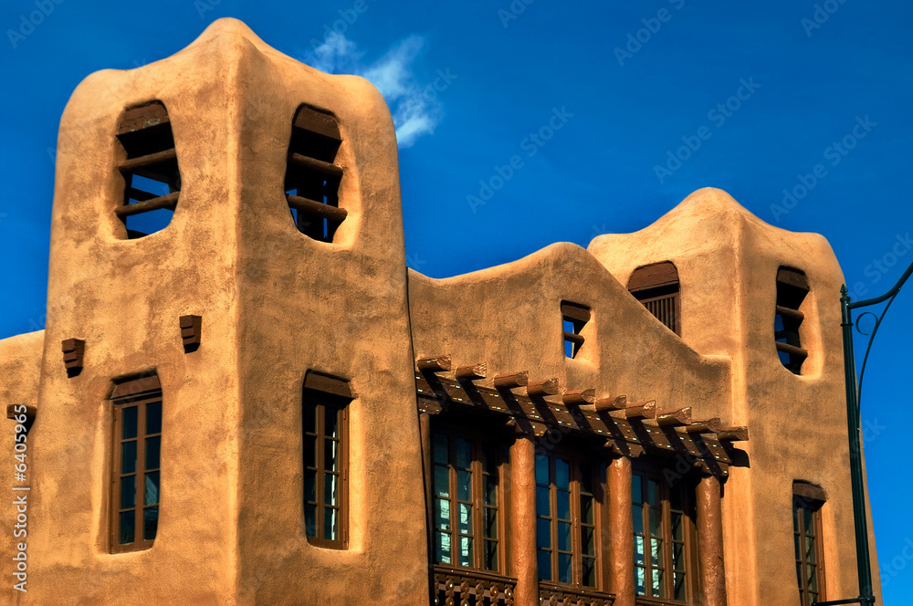 Obraz premium Modern Pueblo style arhitecture house