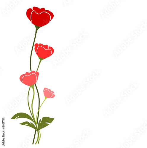 vecteur série - coquelicot de printemps vectoriel