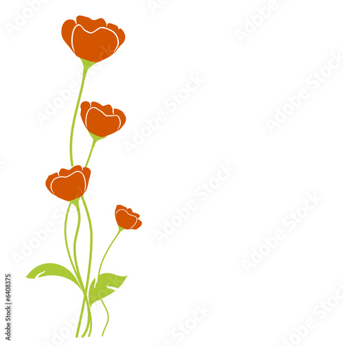 vecteur série - coquelicot de printemps vectoriel