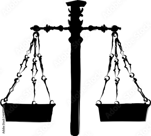Weighing scales illustration