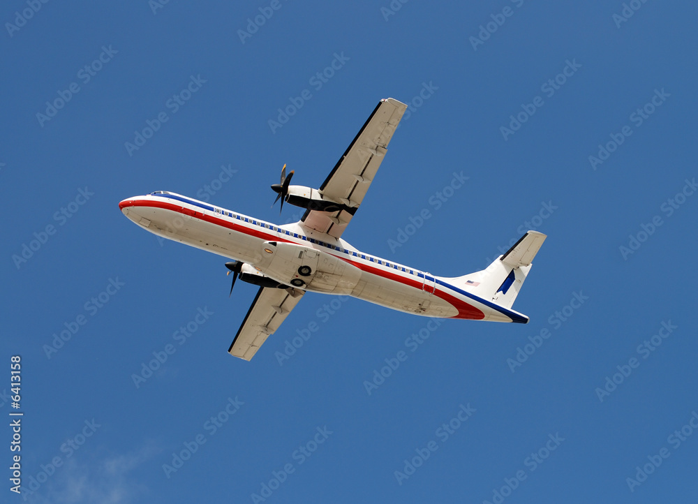 Fototapeta premium Passenger turboprop airplane