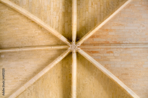 old european church stone ceiling structure