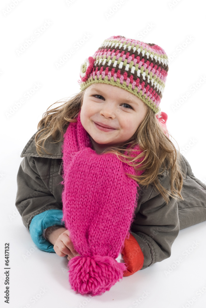cute little girl in winter outfit cute little girl in winter outfit